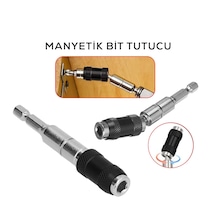 Mafsallı Manyetik Bits Tutucu 1/4 Döner Başlık 0-20
