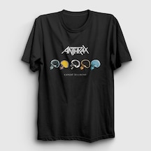 Presmono Unisex Mosh Anthrax T-shirt Siyah