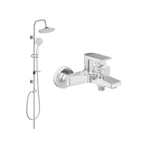 Eca Dalia Banyo Bataryası + T-May Banyo Lidya Tepe Duş Seti Krom