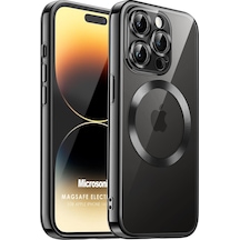 Microsonic Apple Uyumlu iPhone 14 Pro Max Kılıf Magsafe Luxury Electroplate