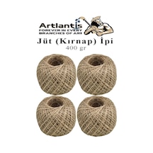 Jüt İpi Kırnap 400 Metre Mumlu Kırnap İplik Jüt İp Kendir İp Süs Naturel Doğal İplik Hasır İplik Çuval İp