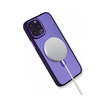 Apple Uyumlu  iPhone 15 Pro Max Kılıf Magsafe Özellikli Unix Silikon Kapak