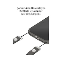- İphone 17 Pro Max İle Uyumlu Tüm Serilerle Çapraz Ayarlanabilir Yüksek Kaliteli Şık Crossbody Strap Telefon Askısı - Sienna Acik Yeşil