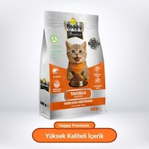 Happy Tavuklu Yavru Kuru Kedi Maması 500 G