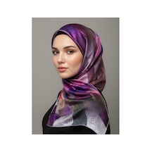 Trend Dijital Baskı Batik Dikdörtgen Desenli Royan Eşarp Desen 4 Renk 1 Çok Renkli