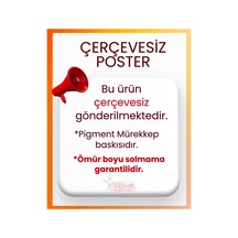 Çerçevesiz Poster Papatya Temalı Dijital Baskı Poster, Ev, Ofis, Salon Dekorasyon