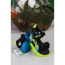 Vicco 332.p25y.256 Jack Siyah Rahat Esnek Işıklı Erkek Çocuk Sandalet Siyah