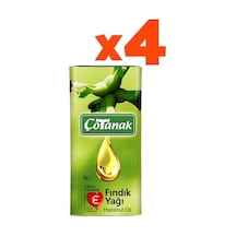 Çotanak Fındık Yağı Teneke 4 x 5 L