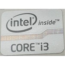 OEM inside Core i3 metal renk orjinal Sticker Etiket D29