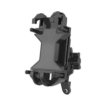 Zr844 Gidon Ve Ayna Bağlantılı 360 Derece Dönen Titreşim Önleyici Motosiklet Scooter Telefon Tutucu - Al5075