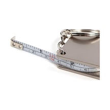 Ayrex Spelt 120 Cm 47 İnç Ölçüm Kapasiteli Mini Metal Alüminyum Şerit Metre Ölçüm Bandı Mezura Anahtarlık
