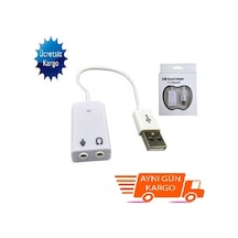 Usb Kablolu Ses Kartı 7 1 Sound Çevirici Dönüştürücü