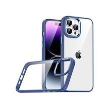 Mobilteam Apple iPhone 14 Pro Max Uyumlu Flora Kılıf-sierra Mavi Sierra Mavi