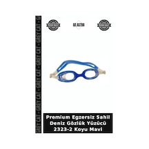 Premium Egzersiz Sahil Deniz Gözlük Yüzücü 2323-2 Koyu Mavi