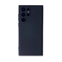 Herşeytrend Samsung Galaxy Uyumlu S24 Ultra Kılıf Nano İçi Kadife Silikon - Lacivert Çok Renkli Diğer