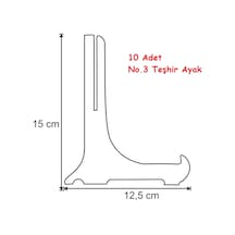 Çerçeve Teşhir Ayak Teşhir Standı 15 Cm No 3