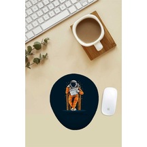 Yeni Dünya Astronot Desenli Bilek Destekli Mouse Pad Mousepad