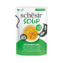 Schesir Pouch Soup Tavuk İle Bal Kabağı Yetişkin Kedi Çorbası Pouch 40gr
