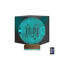 Luvivia Crypto Mina Coin 3d Lamba - Masa Gece Lambası Şeffaf