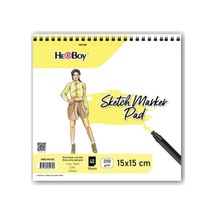 Sketch Marker Pad 15 15cm 200g/m2 40 Yaprak Hrb-39628