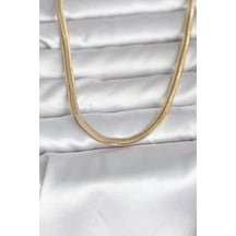 Cm 14k Gold Renk Yassı Yılan Zincir Model 45 Cm Kadın Kolye - Tj-bko11005 Çok renkli 56810281