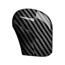 Araba İç Mekan Vites Kolu İçin Karbon Fiber Vites Topuzu Kılıfı, Pullu Dekoratif Çıkartmalar - Kaiyi