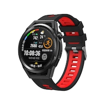 Galaxy Uyumlu Watch 42mm Krd-55 Uyumlu Zore Kordon-siyah-sarı