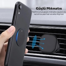 Polham 0.4mm 2 Adet Set Ultra İnce Yapışkanlı Metal Mıknatıs, 3m Hafif Tüm Telefonlara Uyumlu Mıknatıs 2 Mixed