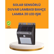 20 Led Güneş Enerjili Hareket Sensörlü Dış Mekan Duvar Lambası Diğer