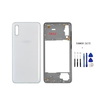 Samsung Galaxy Uyumlu A70 - Sm-a705f Full Kasa Arka Kapak Takım Beyaz - Tamir Seti