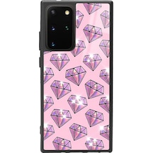 Samsung Uyumlu S20 Plus Diamond Tasarımlı Glossy Telefon Kılıfı Çok Renkli