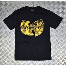 Stoned&Fame Wutang Baskılı Unisex %100 Pamuk Siyah T-shirt SIYAH