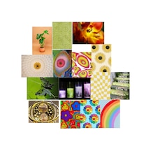 A5 Colorful Soft Poster Duvar Kağıdı Seti Renkli Estetik Duvar Kolajı Oda Süsleme Afiş Seti