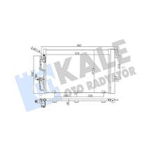 Kale 393400 Klima Radyatörü Kondanser - Opel Astra H 2006- 1.8 Manuel Şanz. Klimalı Modeller 13129192 - 52400555 - 93178958 - 1850096