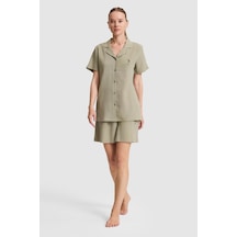 U.s. Polo Assn. Kadın Haki Pijama Takım 50326530-vr027
