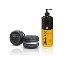 C2 Saç Şekillendirici Beyaz Kapatıcı Wax / 100 Ml X 3 Adet/ + 400 Ml Tuzsuz Şampuan Hediye
