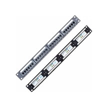POWERMASTER PM-12231 24 PORT UTP CAT6 PATCH PANEL * S-LINK SL-P624