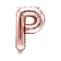 40 Inç 100 Cm Rose Gold Folyo Harf Balon R Beyaz