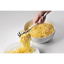 Nuova Makarna Servis Kaşığı, 30 Cm, Spagetti Kaşığı, Cromargan Yüksek Kaliteli Parlak Paslanmaz Çelik, Bulaşık Makinesinde Yıkanabilir Çok Renkli