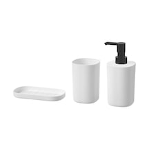 Ikea Storavan Banyo Seti Beyaz 3 Prç. 70429003 Renkli