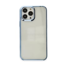 Apple iPhone Uyumlu 14 Pro Max Kılıf Element Silikon - Sky Blue -
