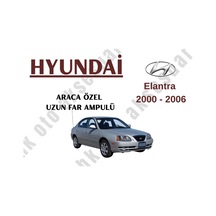 Hyundai Elantra 2000-2006 Araca Özel Uzun Far Ampulü H1