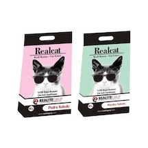 Realcat Pudra Kokulu Kedi Kumu 10 L + Marsilya Sabunu Kokulu Kedi Kumu 10 L