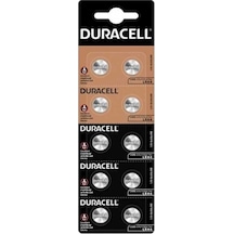Duracell Lr44 Ag13 Alkalin 1.5v Düğme Pil 10lu Blister