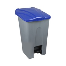 Safell Plastik Pedallı Çöp Kovası 70Lt Çöp Konteyneri Grimavi