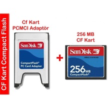 256 Mb Cf Compact Flash Hafıza Kartı + Adaptör