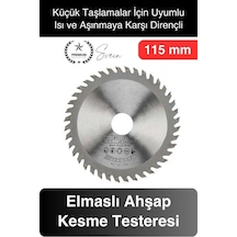 Premium 115 Mm Ahşap Sunta Kesme Elmaslı Ağaç Tahta Daire Testeresi Küçük Taşlama Uyumlu Disk