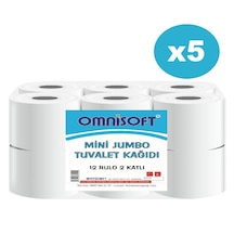 Omnisoft Mini Jumbo Tuvalet Kağıdı 5 x 12 Rulo