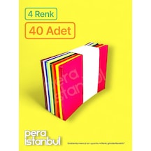 4 Renk 40 Adet 13x18 Renkli Mektup Davetiye Organizasyon Zarfı