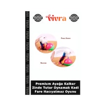 Premium Ayağa Kalkar Zinde Tutar Oynamak Kedi Fare Hacıyatmaz Oyunu